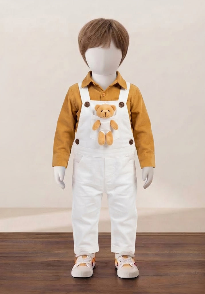 Kid’s Sunny Bear Dungaree Outfit