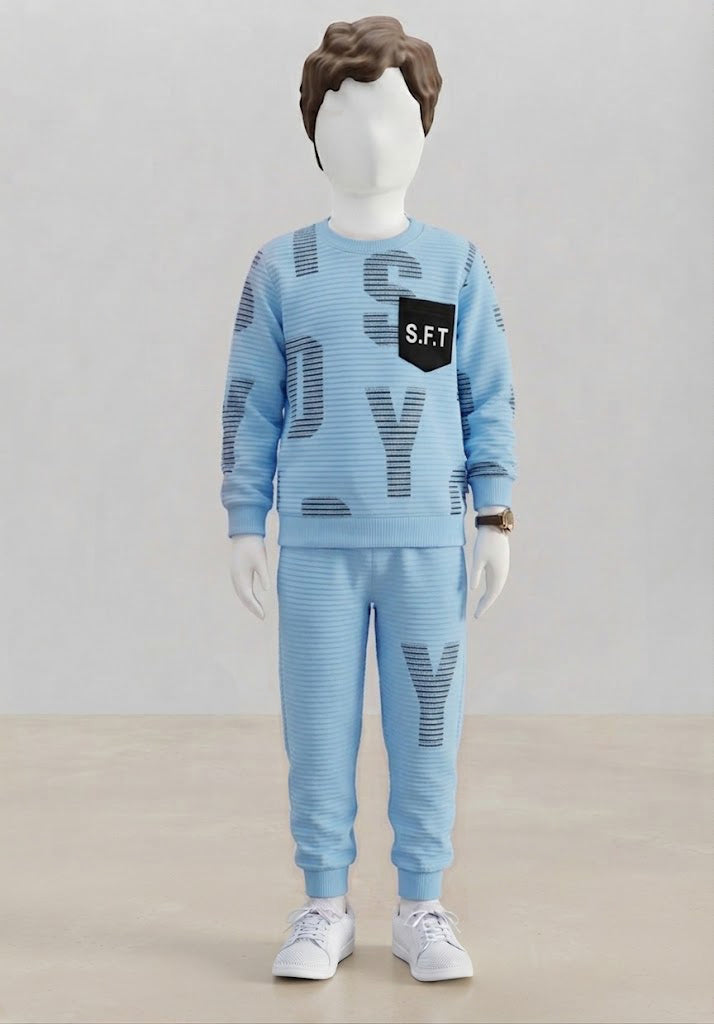 S.F.T Striped Soft Terry Lounge Set